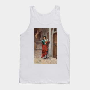 Spanish Bullfighter with Flowers by Jehan Georges Vibert Tank Top